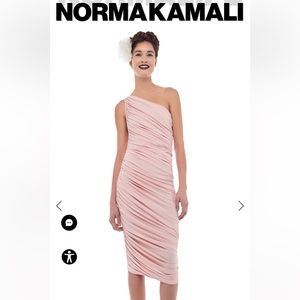 Norma Kamali Diana Gown in blush